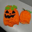 Spooktacular Creations Halloween Baby Pumpkin Costume, Pumpkin Costume Toddler Outfit with Hood for Halloween Dress up party (12-18 Months, Orange)