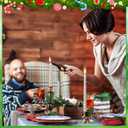 12 Pcs Christmas Tree Taper Candles Xmas Decor 10 Inch Tall Candles Set for Christmas Gift Xmas Dinner Party Table Decoration