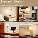 Rechargeable Cordless Table Lamp: Battery Powered Lamp,3 Level Brightness - Bedside Night Lamp, Ambient Light for Restaurant, Home, Bedroom, Dining Room, Camping, Cafe(Gold)