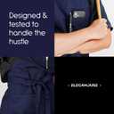 Unisex Apron with Pockets for Cooking, Salon & Art - 100% Cotton Adult Kitchen, Chef, Stylist Apron (Blue)