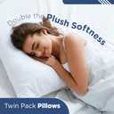 Martex Twin Pack King Bed Pillows, Set of 2 - Soft Down Alternative Pillows for Sleeping - Supportive Comfort for Back and Stomach Sleepers - Breathable Cotton Blend Cover - Made in USA