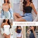 Strapless Shapewear Bodysuit for Women Tummy Control Strapless Bodysuit Triangle Seamless Body Shape Tops Going out M