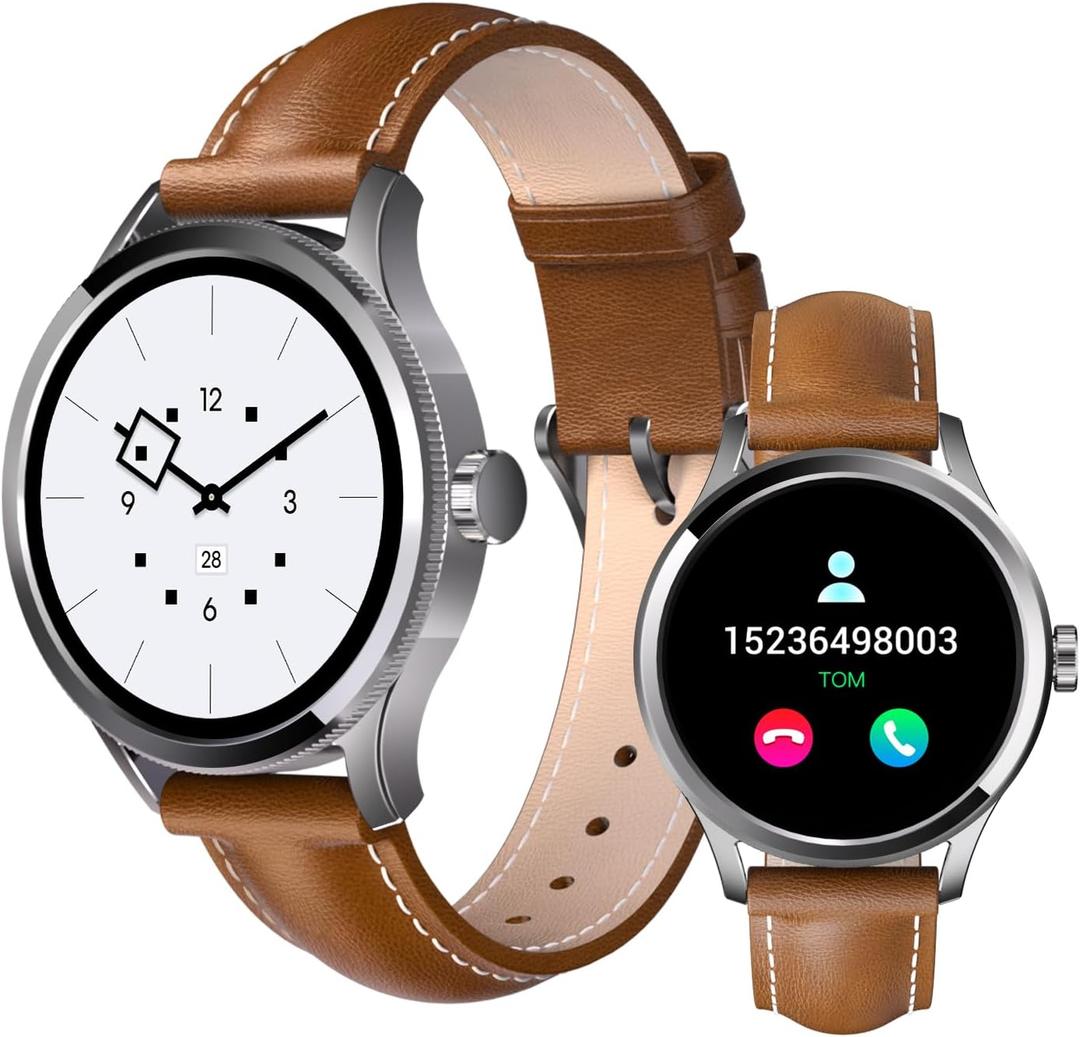 Smart Watch for Women Men(Answer/Make Calls), 1.27" HD Touch Screen Fitness Watch with Sleep Heart Rate Monitor, 120+ Sports Modes, IP68 Waterproof Activity Trackers Compatible with Android iOS