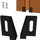 3 Pairs - Pocket Door Bottom Guide - Jamb Mounted Univeral Fit (Black) | Grovers Home Solutions