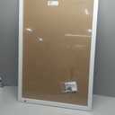 U Brands Magnetic Dry Erase Calendar White Board, 30" x 20", White Wood Style Frame, Includes Magnets