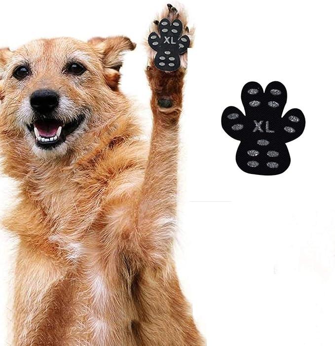Dog Paw Protector Anti-Slip Grips to Keeps Dogs from Slipping On Hardwood Floors,Best for Summer Hot Pavement,Dog Shoes Booties Socks Replacemen XL (2.32" x2",41-60 lbs) 24PCS XXL