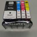 923XL 923 Ink Cartridges for HP Printers Replacement for HP 923XL Ink Cartridges Combo Pack 923e Ink to Work with OfficeJet Pro 8135 8130 8139 8138 8122 8120 8124 8125 8130 Printer (BK/C/Y/M, 4-Pack)