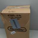 Sterilite 10439004 7.5 Gallon Black Plastic TouchTop Wastebasket