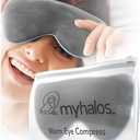 MyHalos® Eye Mask for Dry Eyes - Steam Warm Compress for Eyes - Remove Styes, Chalazion Therapy Warming and Heating Pad Hot Compress - Moist Heat Mask for Blepharitis & MGD gray