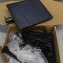 T-SUNUS Solar Spot Lights Christmas 6-in-1 Outdoor Warm White 3000K Landscape Spotlight IP65 Waterproof Separated Panel Spotlights with 9.8ft Cable Auto On/Off for Tree Lawn Driveway Pathway Halloween (Yellow)