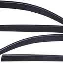 Lightronic Extra Durable Outside-Mount Low-Profile Auto Vent Window Visors, Fits 2014-2020 Acura MDX, UV-Protection Rain Guards, Original Wind Deflectors, Dark Smoke, 4-Pcs