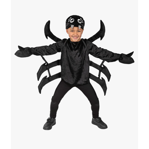 Morph Black Spider Costume for Kids Legs Spider Halloween Costume For Kids Tarantula Costumes for Boys Girls, L