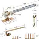 Sliding Pocket Door Single Direction Soft Close Rollers Kit with 1" O.D. Ball Bearing Wheels, Compatible with 100, 134F, 138F, 2610F Series Track, Fit Johnson P/N#1060 Hardware Kit