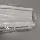 AURILOFT No Drill L-Shaped Vinyl Cordless Mini Blinds,White,30.5" Wx 64" H