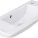 RENOVATORS Supply Manufacturing Edgewood 20 in. Wall Mounted Bathroom Sink in White with Overflow 14229, 20 inch Wide x 9 inch Projection