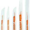 5 Piece Bi-Metal Recip Blade Set 57170, reciprocating Saw Blades, Cut Metal, Wood, and Plastic