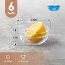 Farielyn-X 3.5in 4oz Small Glass Bowls, Mini Glass Containers, Ramekins, Prep, Pinch Bowl, Stackable Condiment Containers, for Prep, Dips, Nuts, Snacks, Candy Meal Prep Bowls, Dessert Bowls