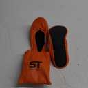 Silky Toes Foldable Flats for Women Purse Ballet Shoes Ballerina Slippers (Large, Orange)