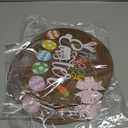 2 x Happy Easter Wooden Hanging Sign with Bow, Rustic Easter Wooden Door Hanger for Home Farmhouse Window Indoor Outdoor Decor