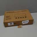 Key Holder for Wall, Decorative Key and Mail Holder with Shelf Has Large Hooks for Bags, Coats, Umbrella  Paulownia Wood Key Hanger with Mounting Hardware (9.8W x 6.7H x 4.2D) (Black)