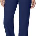 Scrub Pants for Women - Straight Leg Medical Scrub Pants with 6 Pockets - Drawstring Soft Stretch Women Scrub Pant (Blue, M)