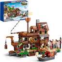 Pirate Ship Building Toys, Pirate Dock Themed City Building Block Set, A Gift Compatible with Lego Sets for Boys & Girl 6-14 & Adults (560pcs)