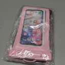 2 x Waterproof Phone Pouch, IPX8 Cell Phone Case for iPhone 15 14 13 Pro Max Plus Galaxy S22 S23 up to 7" Essential Dry Bag for Beach Cruise Ship, 2 Pack(Black+White)