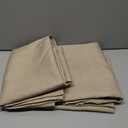 Fitable Faux Linen Tablecloths Rectangle 60 x 120 Inch - 2 Pack Neutral Table Clothes for 8 Foot Tables, Nature Faux Burlap Kitchen Table Covers for Dining, Party, Farmhouse, Banquet, Buffet