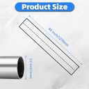 3 Inch Exhaust Pipe, 3'' Stainless Steel Straight DIY Custom Mandrel Exhaust Pipe, 48 Inch Length, 3'' OD Mandrel Straight Pipe