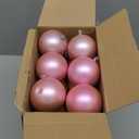 Zubebe Christmas Large Blank White Ball Ornaments, 3.15 Inch DIY Christmas Balls White Hanging Ornaments DIY Craft Activities for Tree Gift Box(Colorful,24 Pcs)