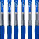 PILOT G2 Premium Refillable and Retractable Rolling Ball Gel Pens, Fine Point, Blue Ink, (Pack of 6, 30 Count Total)