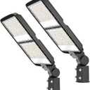 300W LED Parking Lot Light: 36000LM, 5000K Slip Fit Mount 2Packs