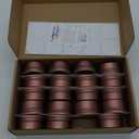 3 Ounce Tins Cans 3 Oz. Tins Containers Round Tins Metal with Lids Aluminum Metal Containers Metal Tins Jars for Balm,Candy,Salve,Candles,Pack of 20(Rosy Brown)