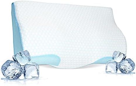 Derila King Size Cooling Pillowcase, Optimal Temperature Control for Your Memory Foam Pillow for Perfect Sleep. Quality Material White Pillowcase ensures Anti Snore Pillows