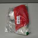 Boieo Deluxe Santa Hat - Large Red White Christmas Hat for Women Men, Santa Claus Gorros De Navidad Holiday Party Grey Fur 30x45cm