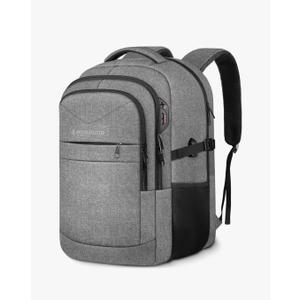 Lapsouno Extra Large Laptop Backpack, 17 Inch Carry on Travel Backpack, Anti-Theft College School Computer Bag with USB Port, Gift for Men Women, Grey