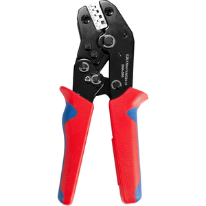 Wire Crimping Tool with Ratchet, Amliber Ratchet Wire Crimper Tool for Open Barrel Terminal Connectors, Electrical Crimping Tool for Deutsch DELPHI AMP Dupont TYCO Terminals, 24-14 AWG