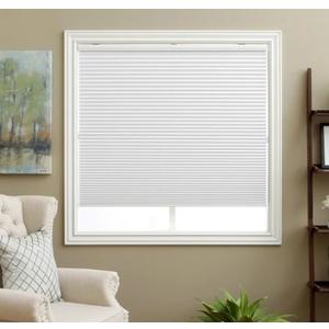 MYshade Cordless Blackout Cellular Shades for Windows, Honeycomb Window Shades with Thermal Insulation, Child & Pet Safe Room Darkening Shade, Easy Install,46" W x 48" H, White