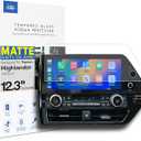 INNOSURE Tempered Glass Screen Protector for 2023/2024/2025 Toyota Highlander Limited/Platinum 12.3" Touchscreen Anti Glare (Matte)