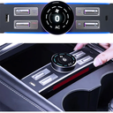 LCD Intelligent Control Expansion Dock Station Compatible with Tesla Model Y/3 21-23, Mutil Port USB Type C Charger Physical Button Knob Controller, Mutifunctional Shortcut Key USB Hub 