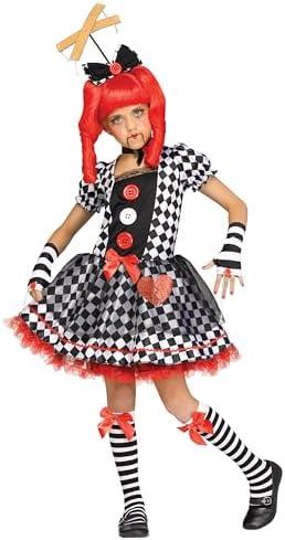 Fun World Girl's On a String Marionette Doll Costume One size