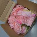 10PCS Deep Pink Realistic Silk Peonies Bouquet, Waterproof & UV Resistant Faux Peony Flowers, All-Weather Artificial Stems for Outdoor, Grave, Wedding Centerpiece & Home Decor