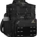 Lunch Box Cooler Bag - Insulated Tactical Lunchbox for Men - Large Lunch Pail or Adults Work Outdoor Shifts Trips Black Camo 16L