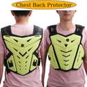 Motorcycle Body Armor Vest Dirt Bike Gear, Chest Protector Motocross Gear Motorcycle Chest Back Protector for Men Mountain Bike Protective Gear MTB Racing Off-Road