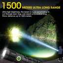 Rechargeable Flashlight High Lumens, High Lumens Super Bright Magnetic Flash Light, Long-Range Zoomable LED Flashlights for Emergency, Searching, Waterproof Flashlight Dimmable (K2301S)