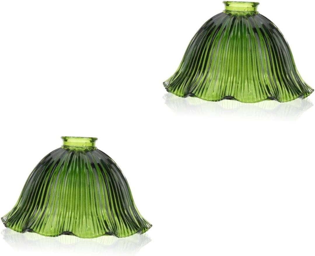Uonlytech Glass Lamp Shade 8.85X11.81X5.90In Vintage Replacement Cover for Pendant Light Wall Sconce Soft Light Diffuser