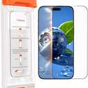 TORRAS OrigArmor for iPhone 17 Pro Screen Protector [100% Anti Reflection][3D Full Coverage Fit] Military-Grade Shatterproof 9H+ Tempered Glass Anti-Scratch Screen Protector 17 Pro 6.3" 1-Pack