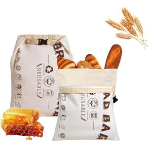 2 Packs Safe Double-Layer Fresh-Keeping Bread Storage Container for Homemade Bread and Sourdough,Eco-Friendly Plastic-free Food Storage | Moisture Lock Technology