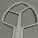 K5AB K5SS Kitchen Mixer Aid Coated Flat Beater by AMI PARTS for 5 QT Mixer Stainless Steel Bowl Compatible with Model KSM50 KSM5 KSM450