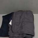 CuteKing Weighted Blanket (10lbs, 40"x 60", Grey) Heavy Blanket for 90-100lbs, Weighted Blanket for Cooling & Heating with Premium Glass Beads, Thick Blanket All-Season